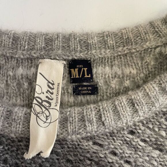 Bird by Juicy Couture Mohair Knit Ombré  Dolman Sweater Size Medium. - Picture 4 of 6